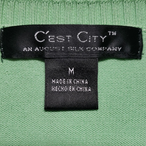 Spring Green Matching Knit Shell & Cardigan. - Picture 5 of 5